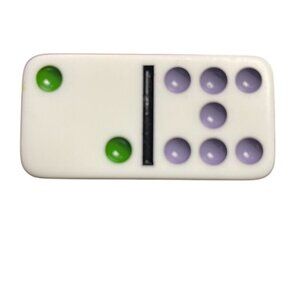 Double Twelve Dominoes Replacement Tile 2 7 Color Dot mq